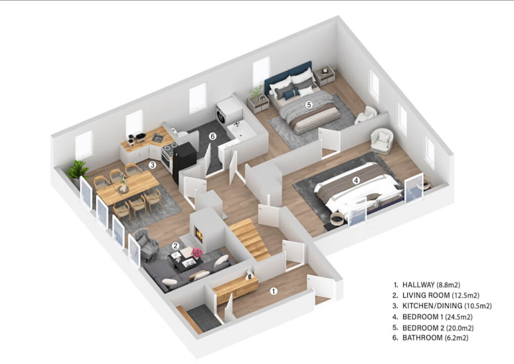 Tvorba 3D půdorysu nemovitosti