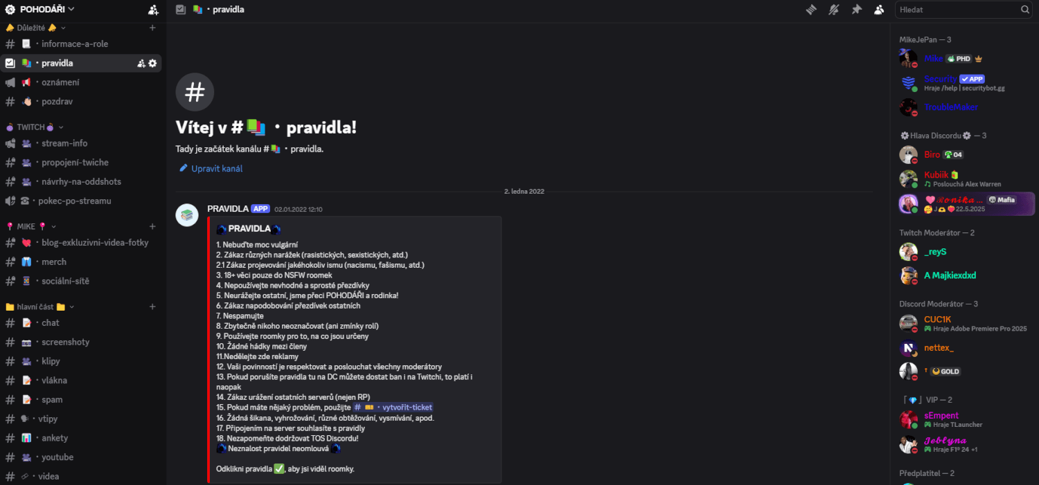Discord Online Služby