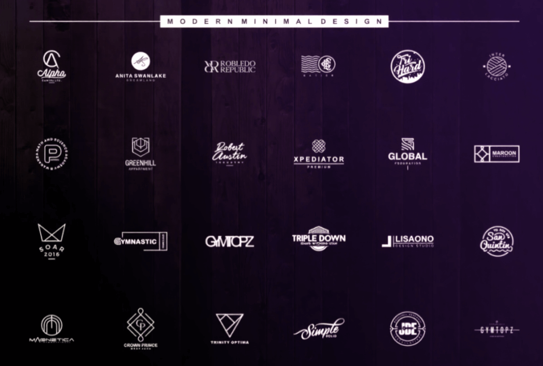 Profesionální minimalistické logo na míru