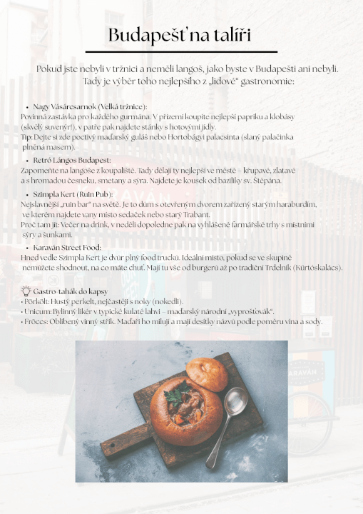 Designový cestovní itinerář na míru (víkend i týden)