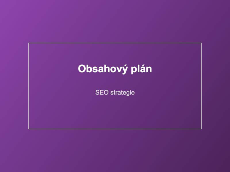 Analýza klíčových slov