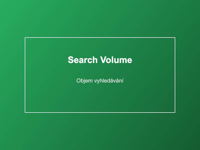 Analýza klíčových slov