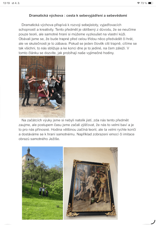 Výpomoc se školou - prezentace, eseje, rozbory... (Čj+Aj)