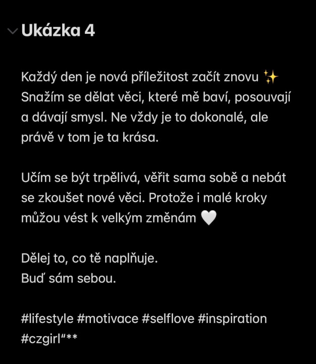 Napíšu originální popisky na Instagram rychle????