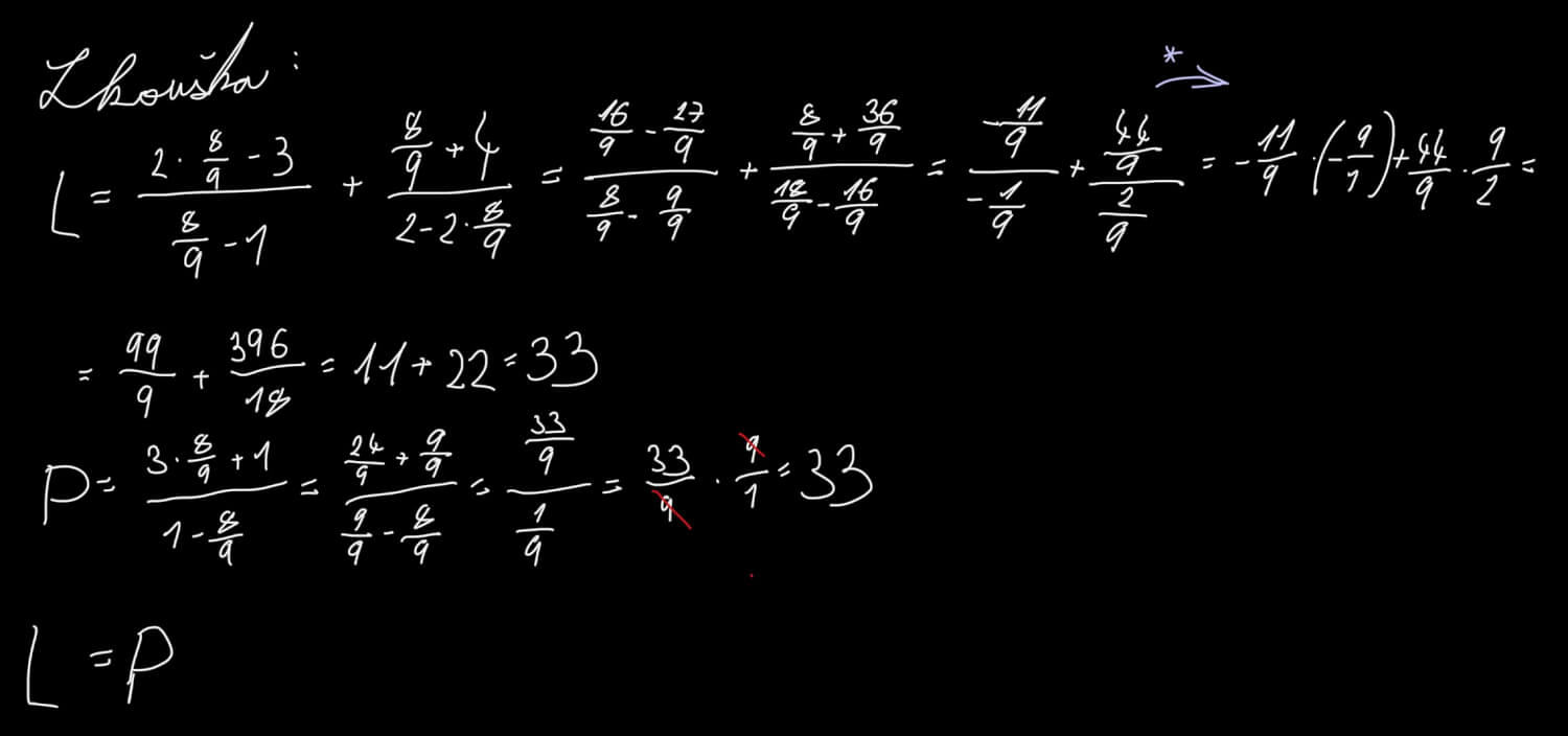 Matematika (ZŠ: 1.-8. třída): Příklady s postupem