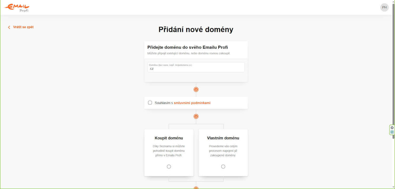 Seznam Email Profi na vlastní doméně