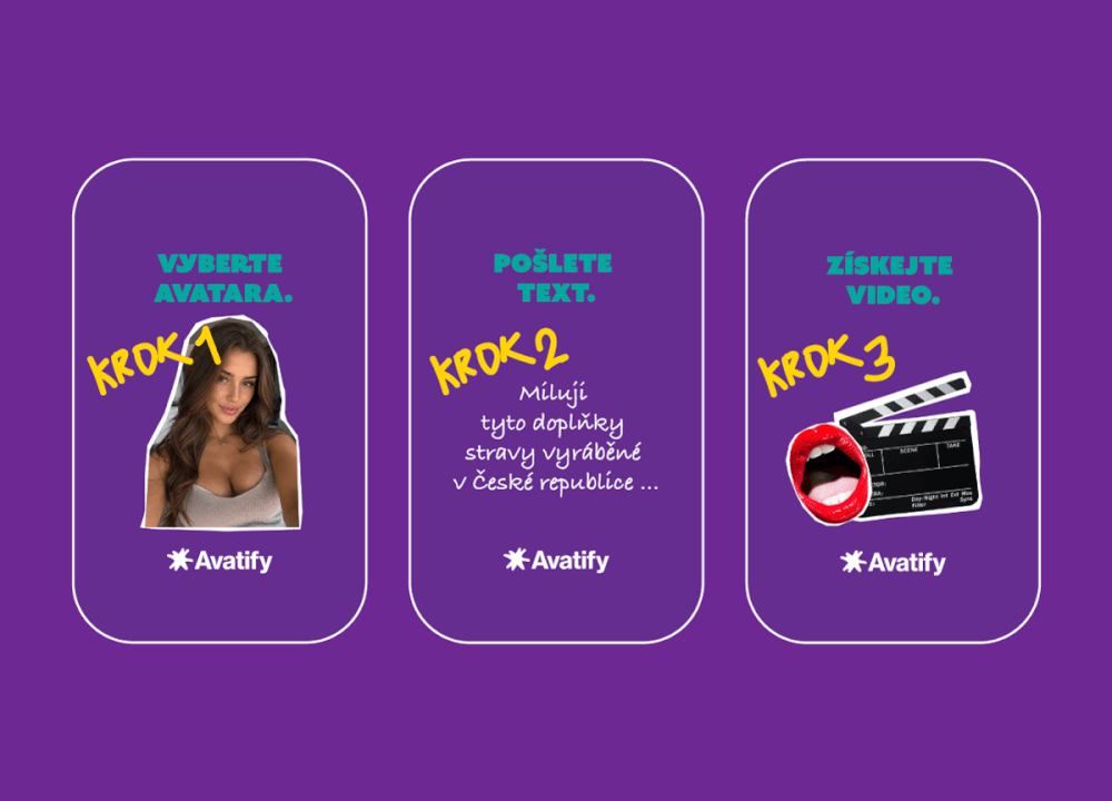 Rychlá AI videa – výběr avatara pro TikTok / Reels / Shorts