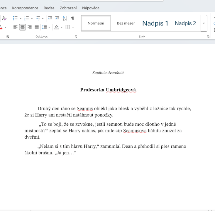 Přepis dokumentů, PDF, ručně psané do Wordu