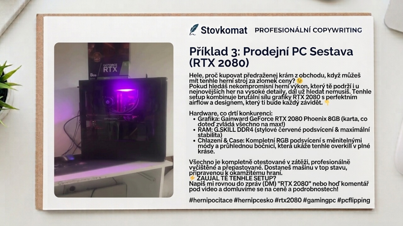 Chytlavé texty na web, sociální sítě i prodejní popisy