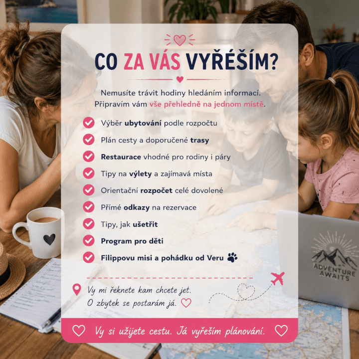 Detailní cestovatelský itinerář a plán dovolené na míru