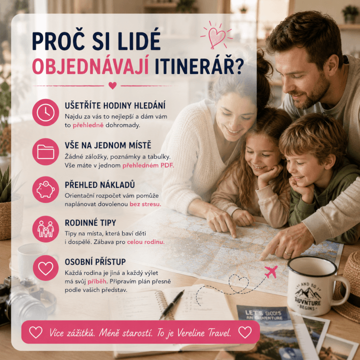 Detailní cestovatelský itinerář a plán dovolené na míru