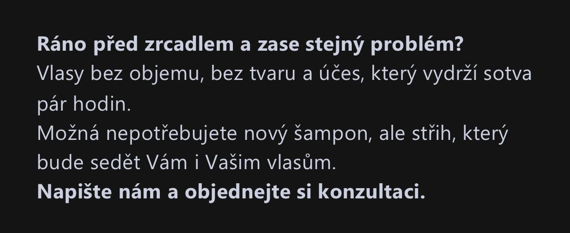 10 textů pro kadeřnictví – texty pro Instagram a Facebook