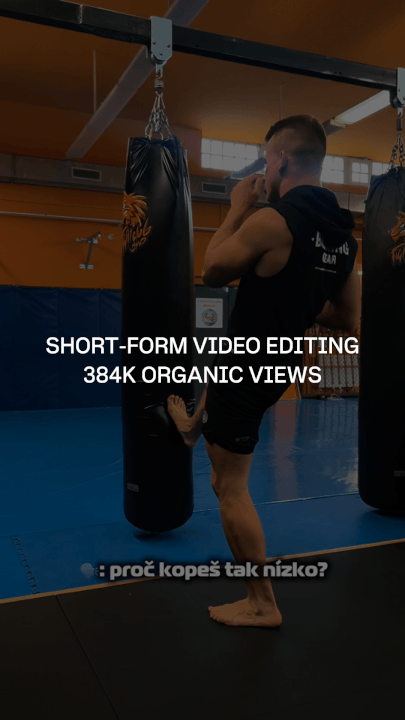 Sestříhám profesionální Reels, TikTok nebo Shorts