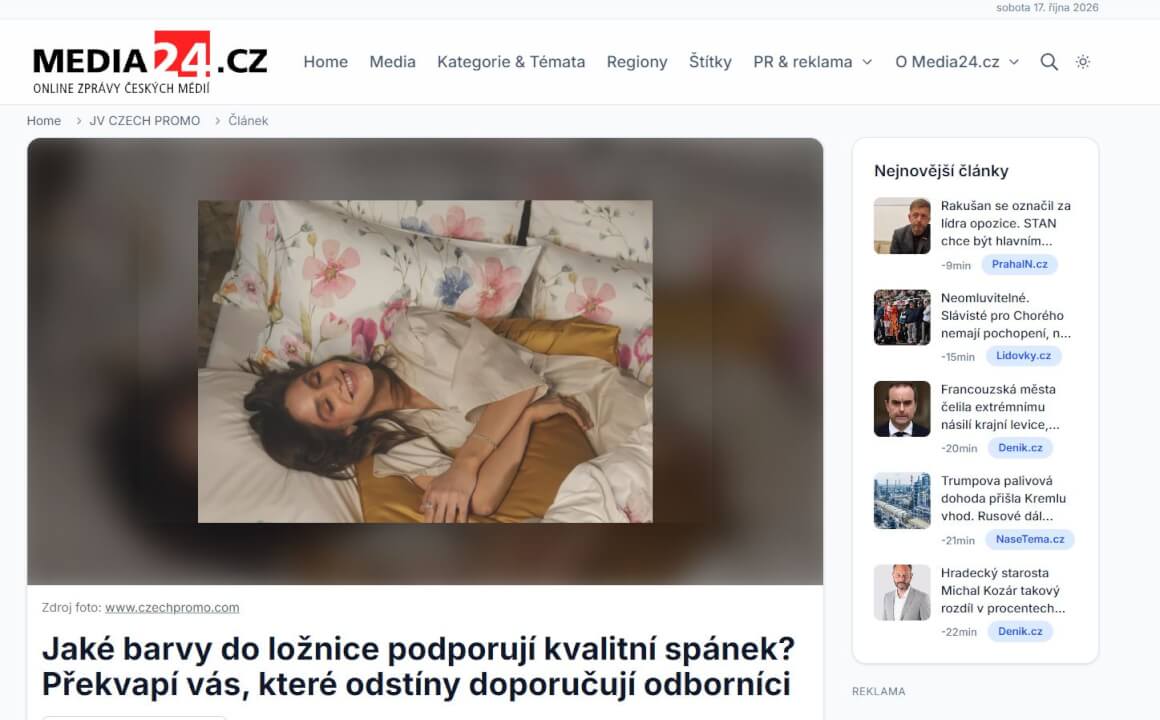 Trvalá publikace PR článku na portálu Media24.cz 