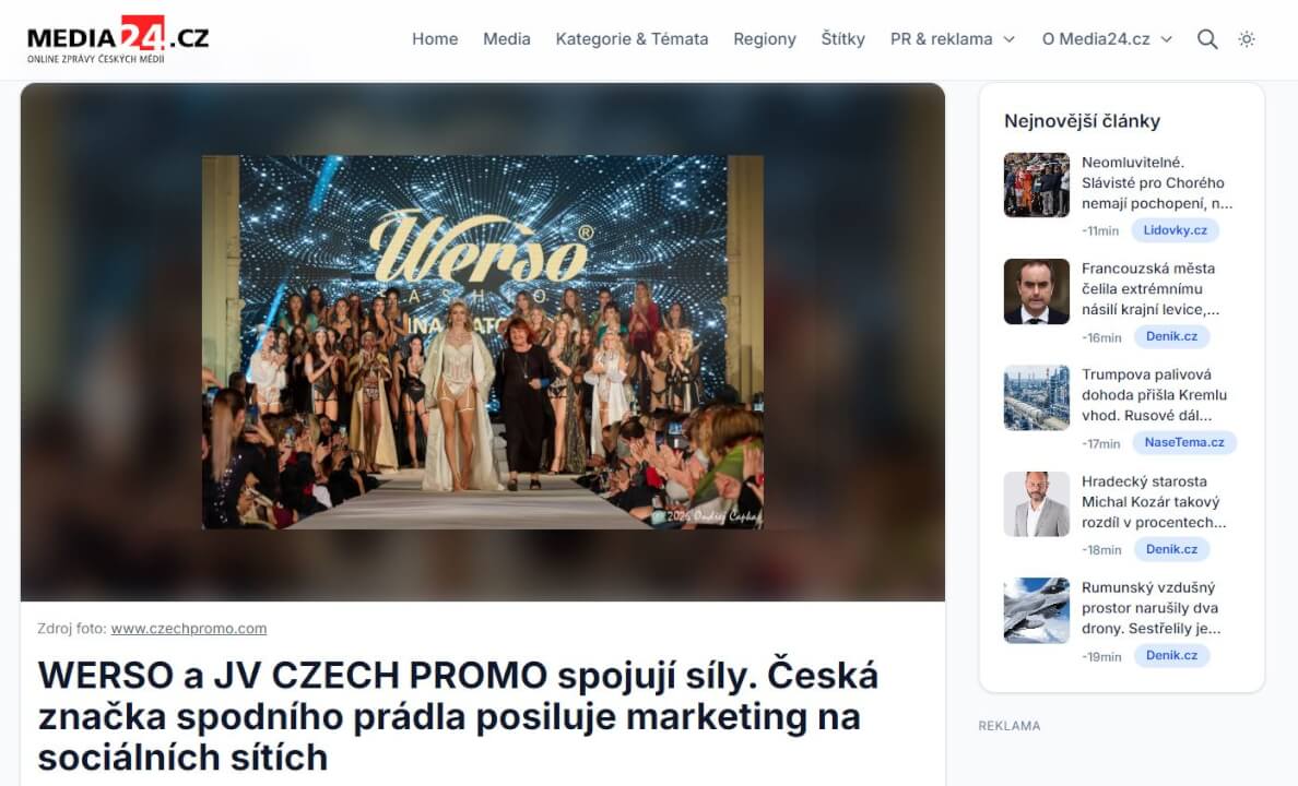 Trvalá publikace PR článku na portálu Media24.cz 