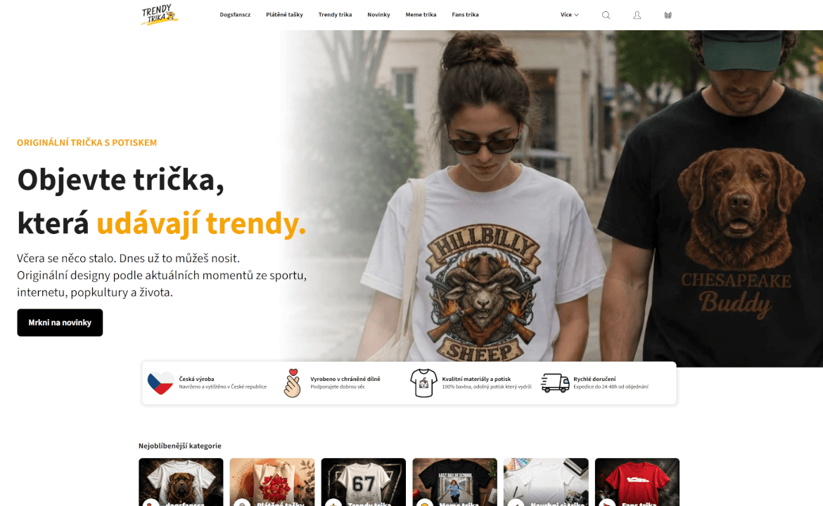 Váš web vytvořím, spustím a budu se o něj starat.