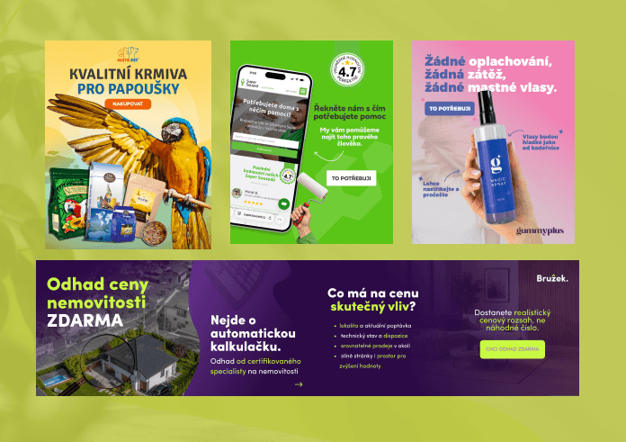Tvorba reklamních bannerů a grafiky pro soc. sítě a e-shopy