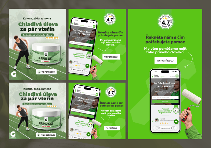 Tvorba reklamních bannerů a grafiky pro soc. sítě a e-shopy