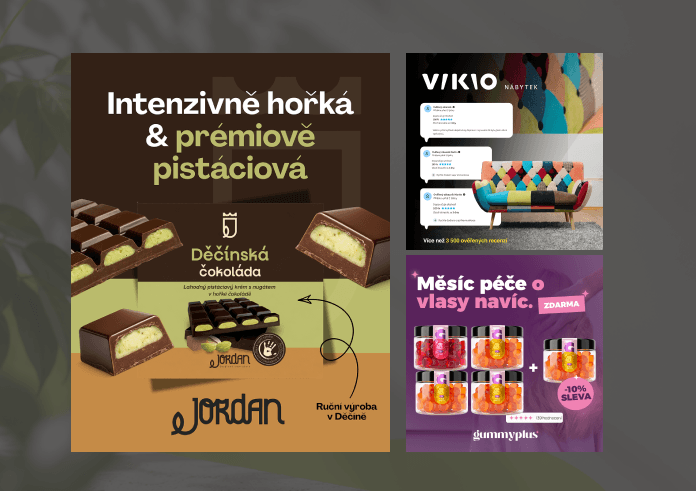 Tvorba reklamních bannerů a grafiky pro soc. sítě a e-shopy